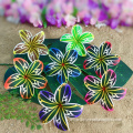 New Design Hand-made Printed Foam Plumeria Hair Pick